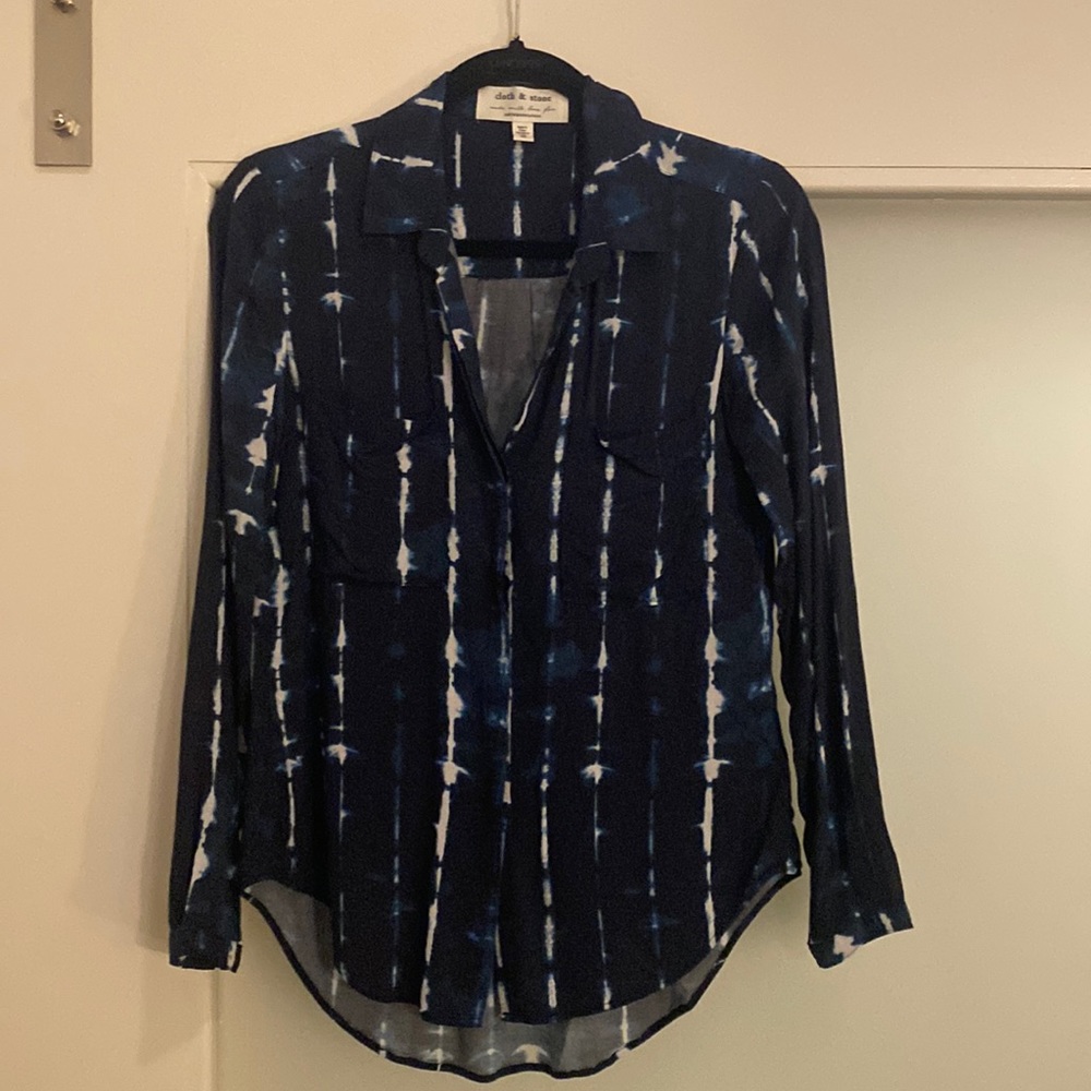 Cloth and Stone Button Down Long Sleeve Top XS
